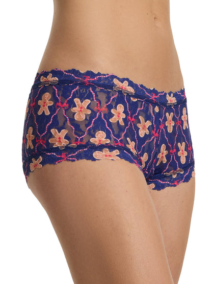 Hanky Panky Printed Signature Lace® Boyshort Festive Gingerbread Cook