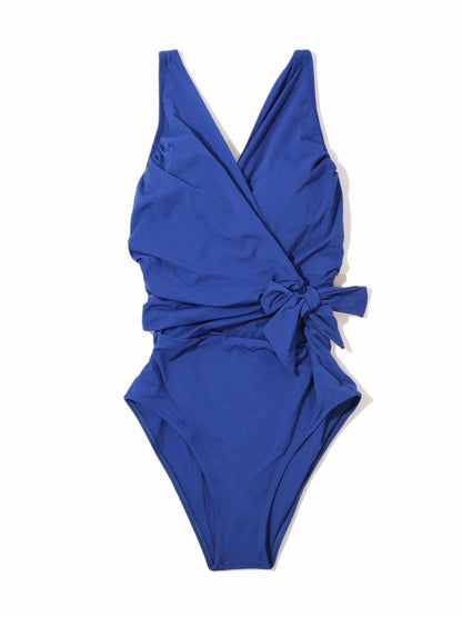 Hanky Panky Wide Strap Wrap One Piece Swimsuit Poolside Blue Sale