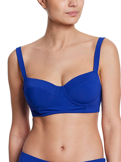 Hanky Panky Balconette Bikini Swimsuit Top Poolside Blue Sale