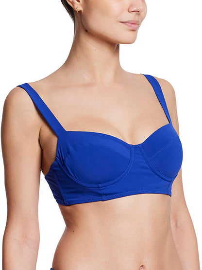 Hanky Panky Balconette Bikini Swimsuit Top Poolside Blue Sale