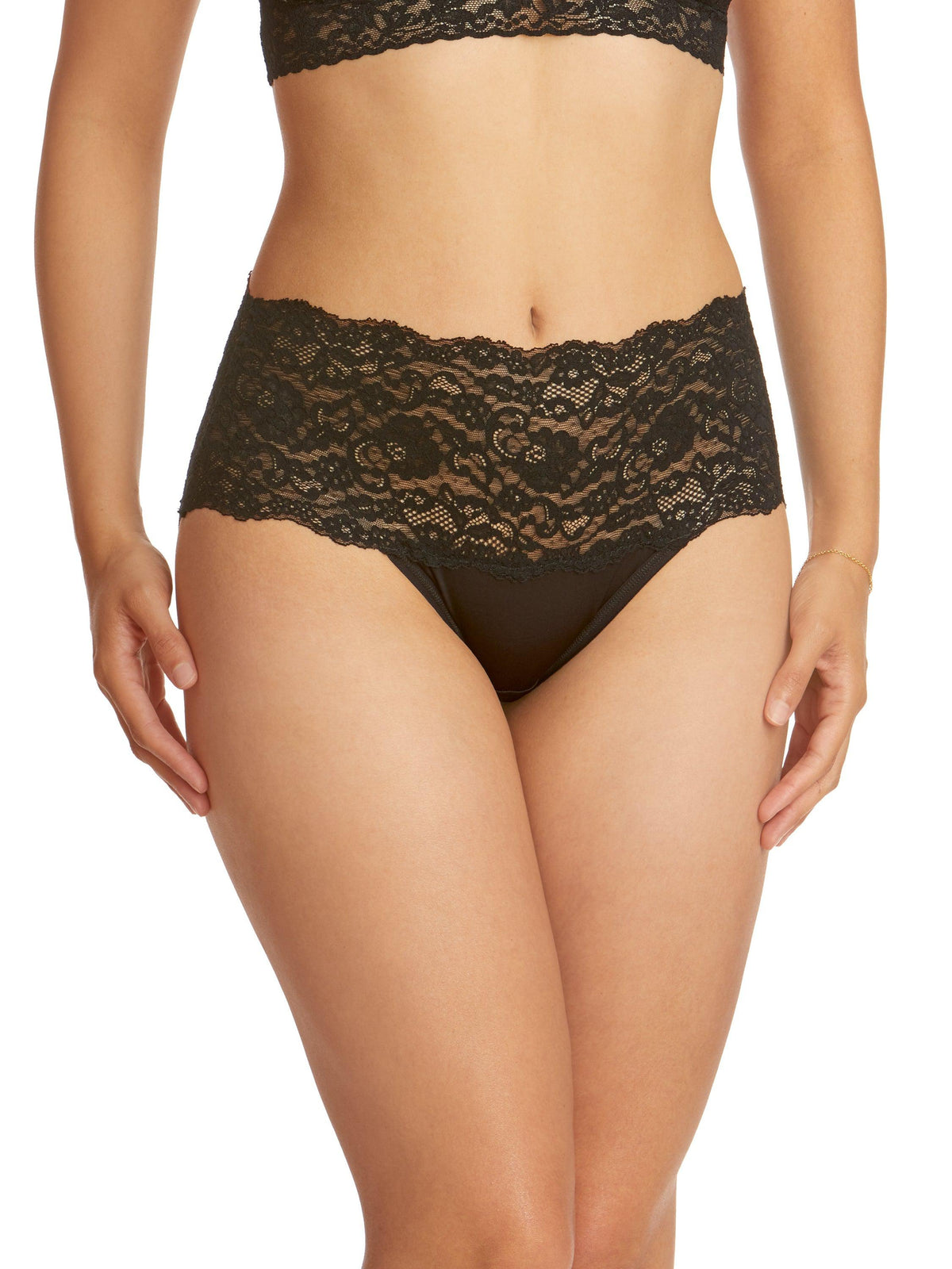 Hanky Panky Silky Skin High Rise Panty Black