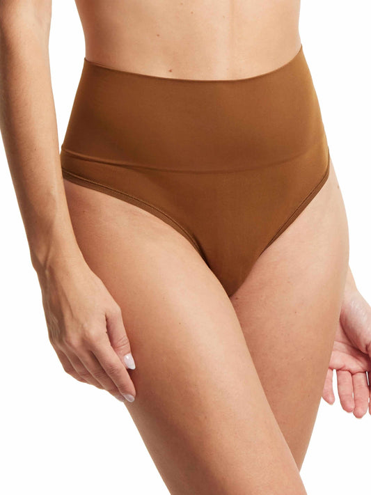 Hanky Panky HANKY PANKY BODY™ Midrise Thong Macchiato Brown