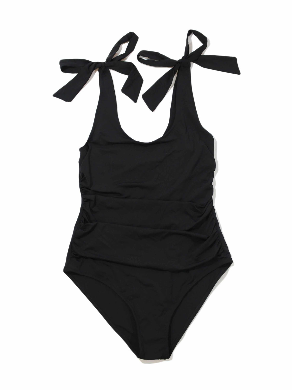 Hanky Panky Ruched Bow One Piece Swimsuit Black