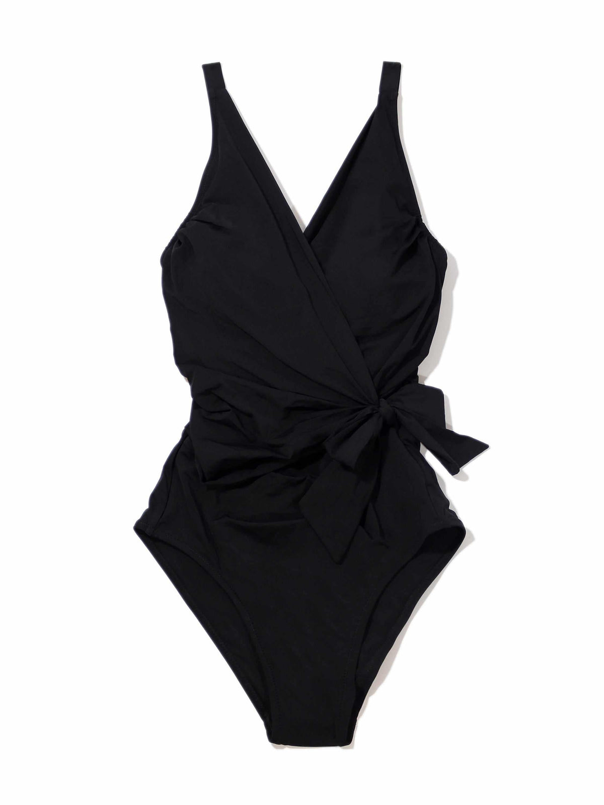 Hanky Panky Wide Strap Wrap One Piece Swimsuit Black