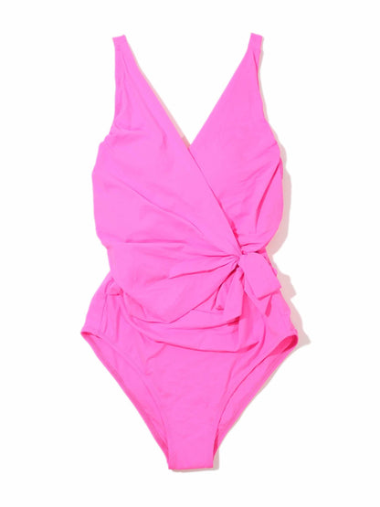 Hanky Panky Wide Strap Wrap One Piece Swimsuit Unapologetic Pink Sale