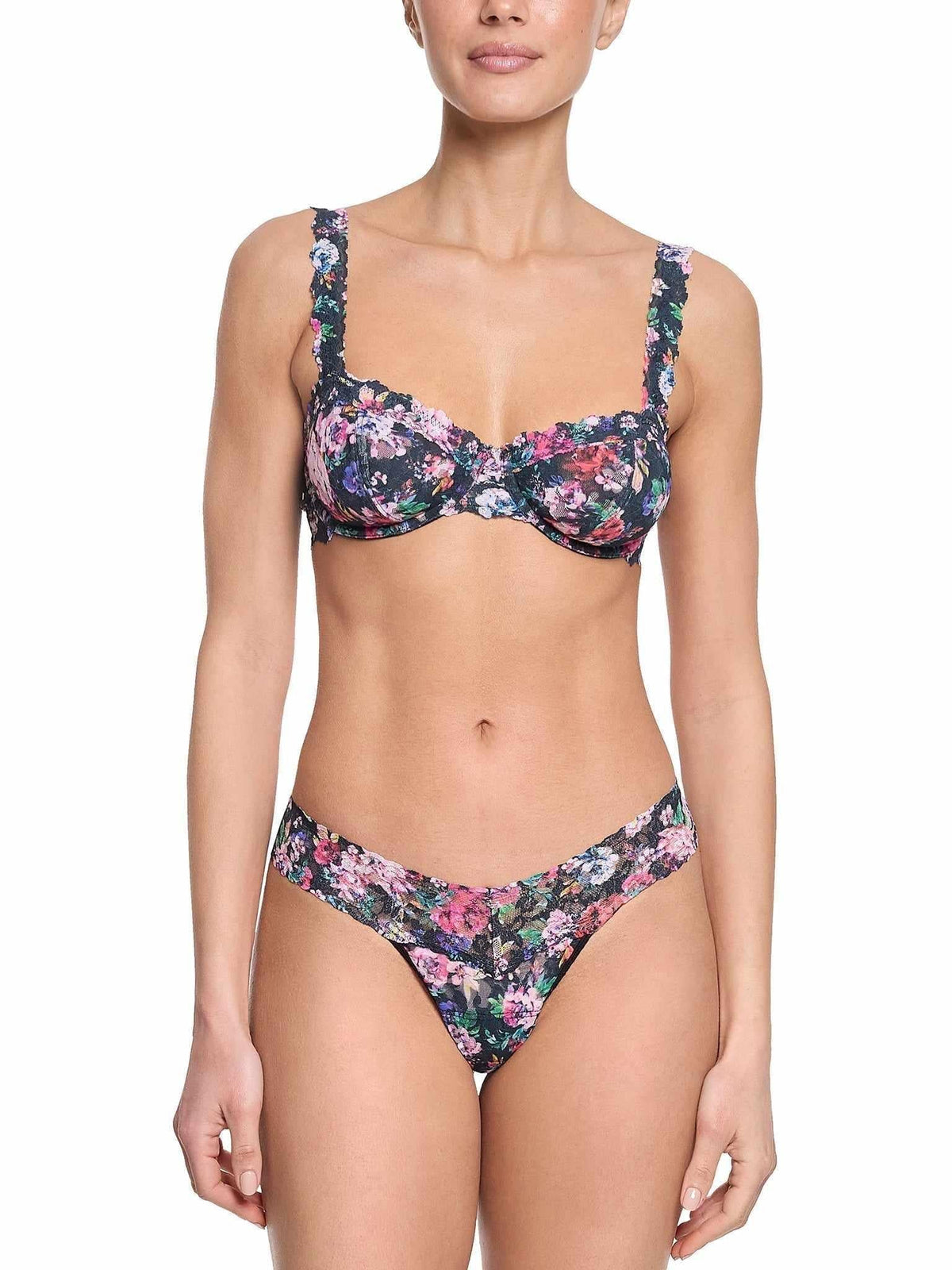 Hanky Panky Signature Lace® Balconette Bra Dark Peonies Sale