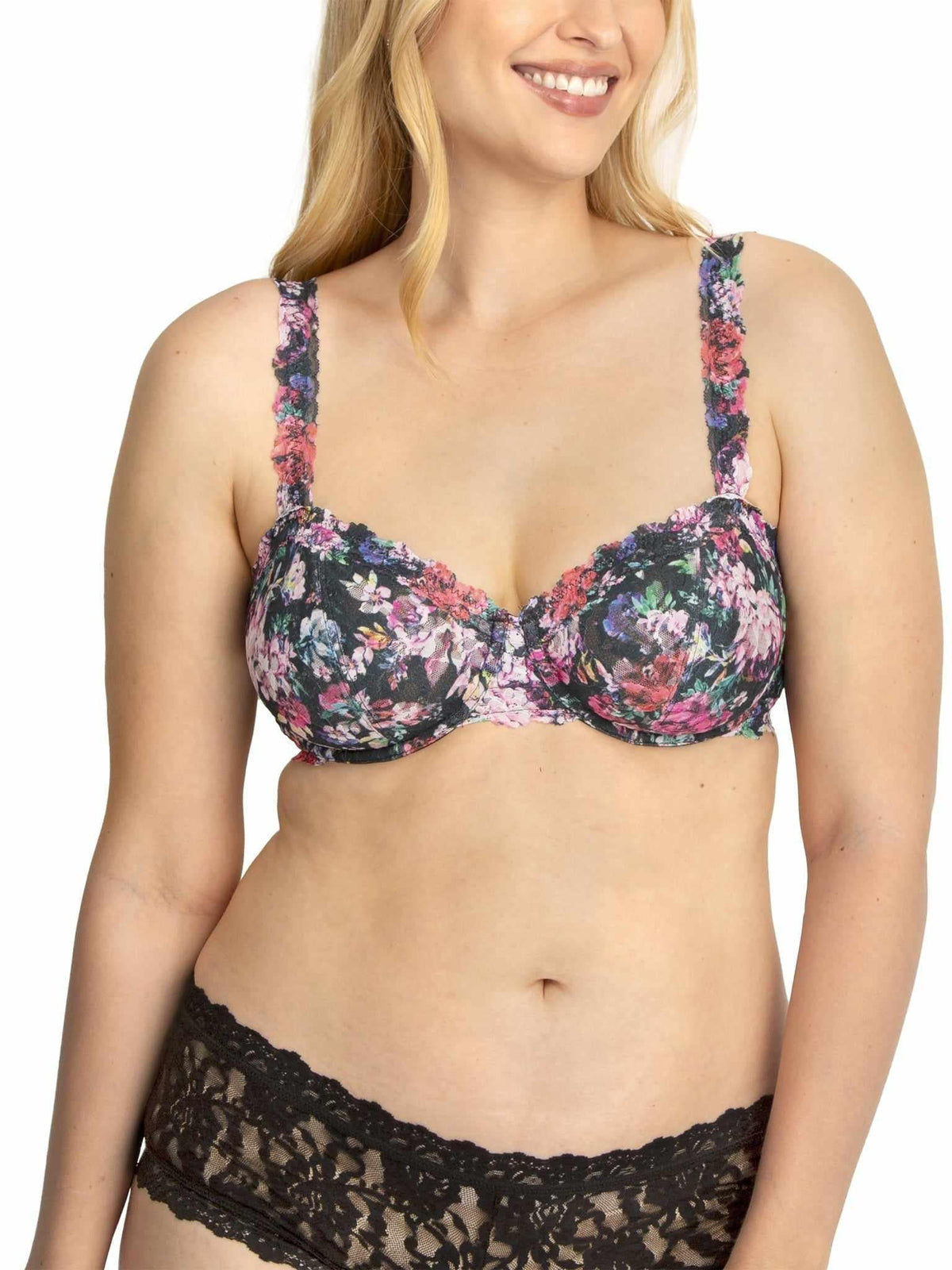 Hanky Panky Signature Lace® Balconette Bra Dark Peonies Sale