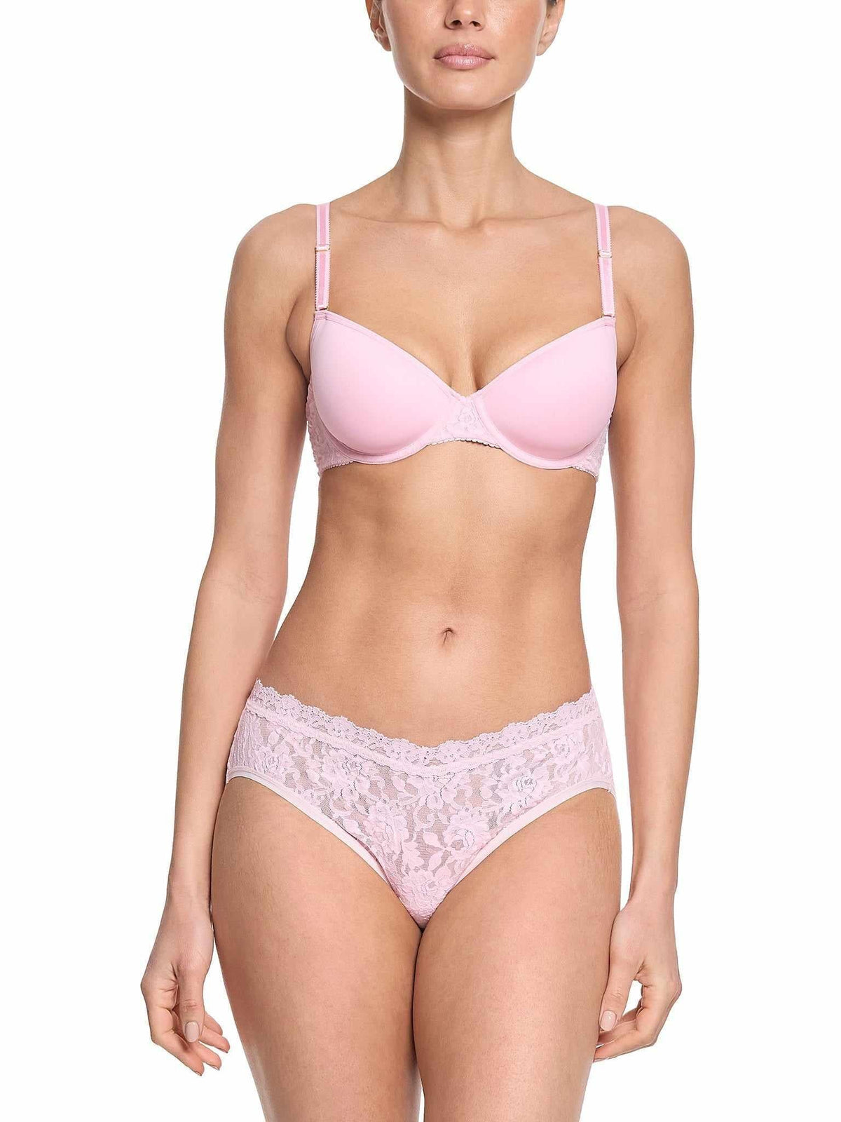 Hanky Panky Signature Lace® V-Front High Cut Brief Bliss Pink Sale