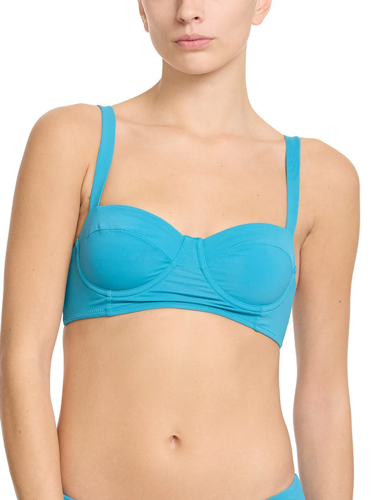 Hanky Panky Balconette Bikini Swimsuit Top Tahiti Teal Sale