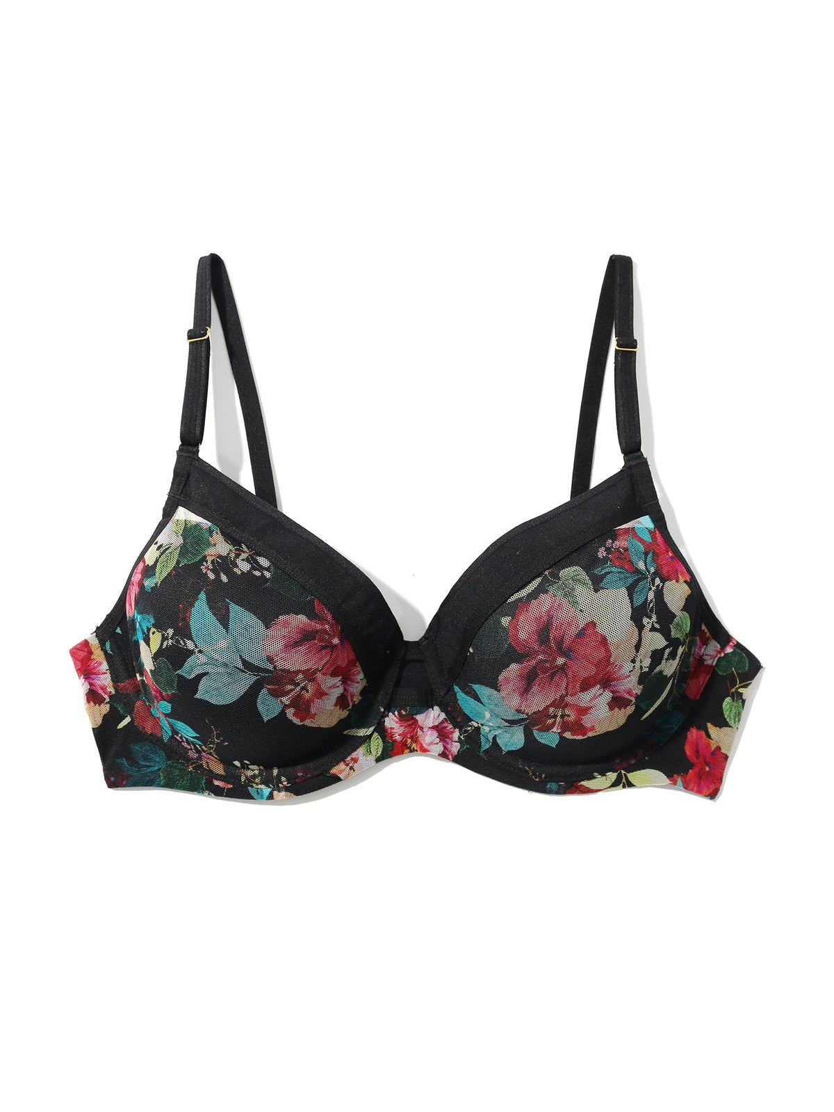 Hanky Panky Lined Mesh Plunge Bra Botanic Romantic Sale