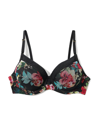 Hanky Panky Lined Mesh Plunge Bra Botanic Romantic Sale