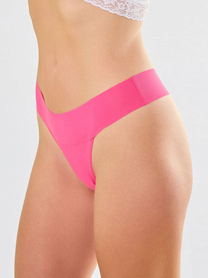 Hanky Panky BreatheSoft™ Natural Rise Thong Provocative Pink