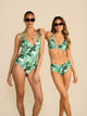 Floral Palm Tree Green